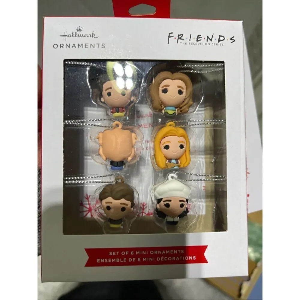 Nip nwt hallmark mini tree ornaments/charms decor friends novelty tv show- fan
